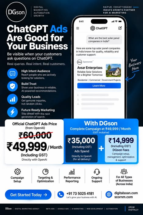 ChatGPT Ads Are Good for Your Business Offer Flyer by DGson